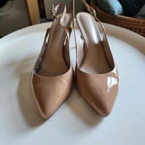 Chic Tan Slingback Heels for Women